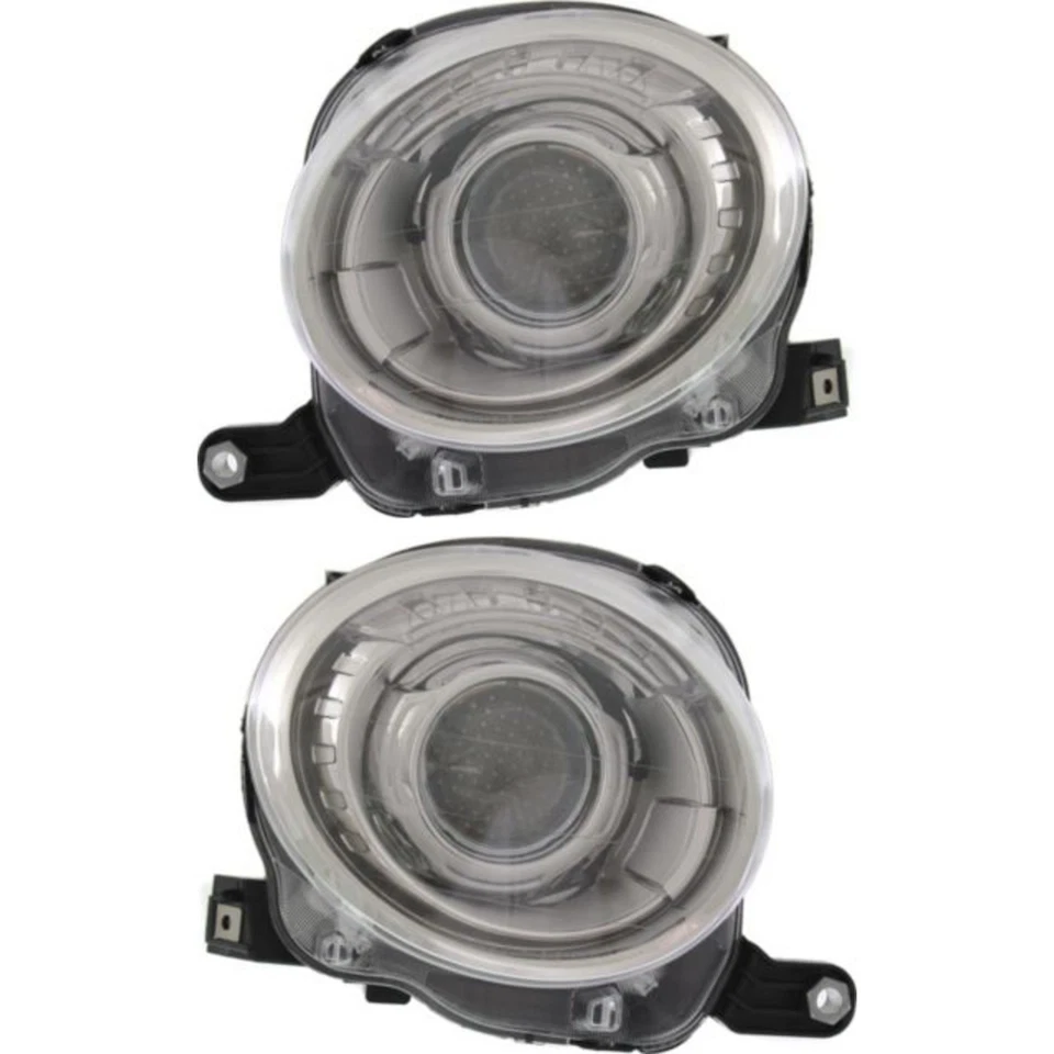 Juego de faros para Fiat 500 2012-2019 izquierda y derecha con bombilla 2 piezas Foto 1 de 4