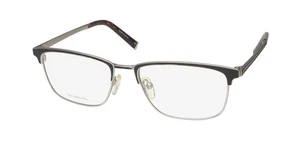 NEW JOHN VARVATOS V157 GLASSES SILVER JAPAN FULL-RIM BROWLINE METAL MENS SILVER - Picture 1 of 8