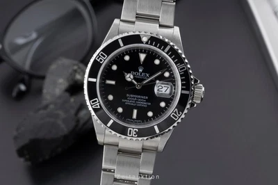 Rolex Submariner Date 1000ft Oyster Edelstahl Automatik Ref. 16610T B&P 2007 - Bild 1 von 4