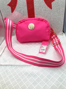Borsa cintura Lilly Pulitzer Jeanie nuova con etichette *Roxie Pink* oro ferramenta regolabile - Foto 1 di 8