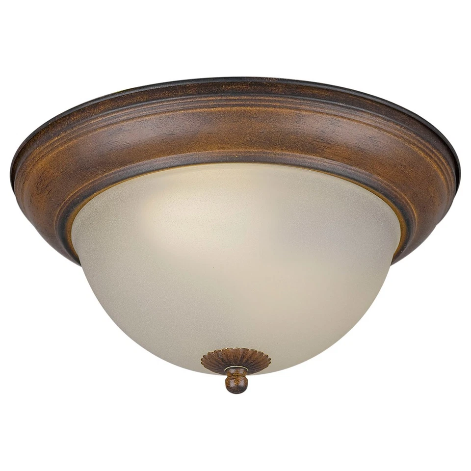 Forte Lighting 20008-02-41 Signature Flush Mount Rustic Sienna - Image 1 of 1