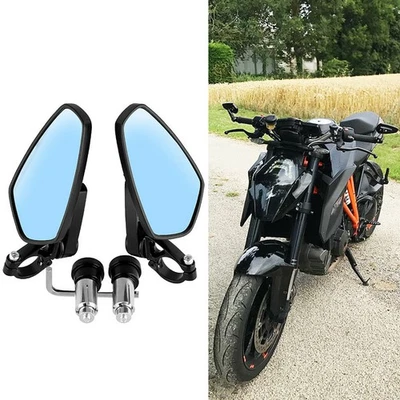 7/8" Motorcycle Rearview Handle Bar End Mirrors For Suzuki GSXR1000 750 600 250 Foto 1 de 4