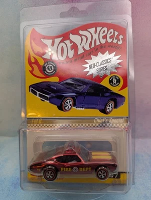 2008 RLC Hot Wheels Neo-Classics CHIEF'S SPECIAL ∞red 442 OLDS∞FIRE DEPT∞#5026 - Image 1 of 4