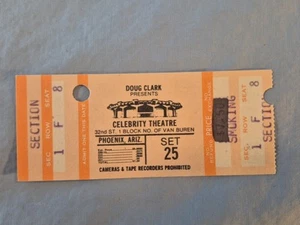 January 1-28-79 1979 CHEECH & CHONG Ticket Stub Phoenix AZ Celebrity Theatre - Picture 1 of 2