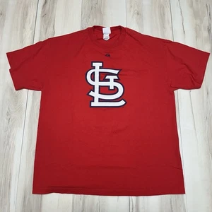 St Louis Cardinals Majestic MLB Shirt Herren XL Rot Big STL Logo Grafik - Bild 1 von 5