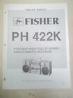 Fisher Service/Repair Manual~Ph-422K Boombox~Original