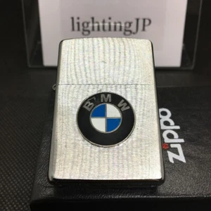 Encendedor de aceite Zippo BMW logotipo emblema metal tipo estándar marca plata latón Japón - Imagen 1 de 13