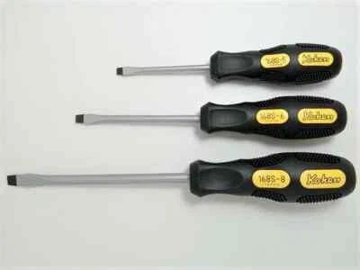 KOKEN Slotted Screwdriver 168S-Set Size:No,5,6,8 L:175,210,270mm 3-pc Set Japan - Image 1 of 4