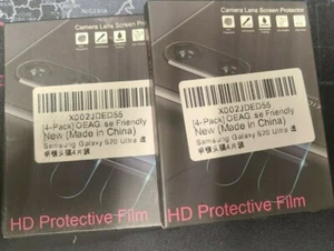 4 Stück Samsung Galaxy S20 Ultra Kamera Linse Displayschutzfolie (2 Stück) - Bild 1 von 3