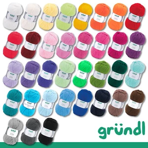 Gründl 5 x 50 g Lisa Premium uni Stricken Häkeln Polyacryl Garn Wolle 35 Farben - Bild 1 von 73