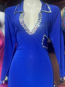 Abito egiziano nuovo danza del ventre, costume Saidi, Baladi Galabeya, Fallah... - Imagen 1 de 18