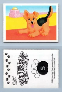 Puppy In My Pocket #5 Topps 1994 Sticker - Picture 1 of 1