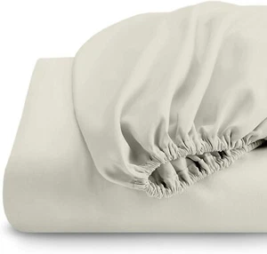 Brushed Microfiber Queen Fitted Sheet Only Wrinkle Resistant and Soft Bed Sheet - Picture 1 of 21