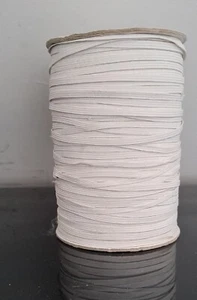 White Elastic 250 Metre Roll Sewing Crafts Face Mask Etc UK - Picture 1 of 3