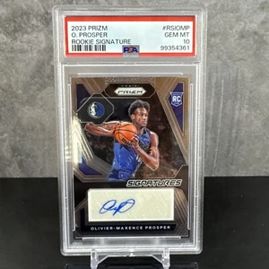2023-24 Prizm Olivier-Maxence Prosper Rookie RC Auto PSA 10 Gem Mint - Bild 1 von 2