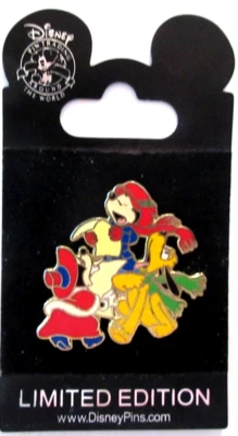 WDW 2006 ADVIENTO 16 MICKEY, MINNIE Y PLUTO NAVIDAD VILLANCICOS PIN LE 1000 #50348 Foto 1 de 2