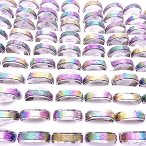 Großhandel 50stk. Herren Damen Edelstahl Spinner Ringe Mode Schmuck - Bild 1 von 8