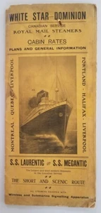 WHITE STAR LINE DECK PLANS LAURENTIC / MEGANTIC, TEUTONIC, CANADA - Picture 1 of 4