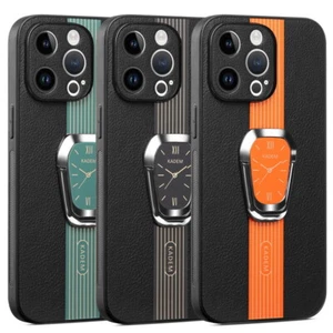 Phone Case For iPhone 15 14 13 12 Pro Max Shockproof Leather Ring Holder Cover - Picture 1 of 21