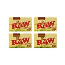 4 RAW Organic Hemp Single Wide Rolling Paper (Double Window) (100 Papers/Pack)