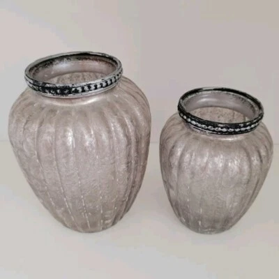 Vase Glas Blumenvase Dekovase Glasvase Blumendeko Frühling Tischdeko - Bild 1 von 3