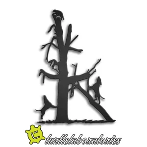 Raccoon Hunting Coon Hunting Metal Wall Art Hanging Home Decor - Picture 1 of 1