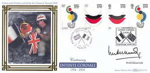 ANDRE BENARD SIGNED Entente Cordiale GB France Joint Benham FDC 2004 (1091348) - Picture 1 of 2