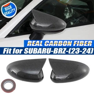 PARA 22~25 SUBARU BRZ TOYOTA GR 86 M ESTILO FIBRA DE CARBONO ESPEJO CUBIERTA TAPA SUPERPOSICIÓN - Imagen 1 de 13