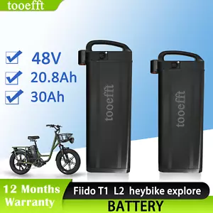 48V 20.8Ah 30Ah Electric Bike Batteries for Fiido heybike explore Ebike - Picture 1 of 10