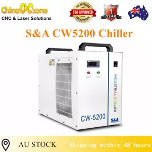 Enfriador de agua industrial S&A CW-5200 AC220V para grabado láser de CO2 de 100-130 W AU - Imagen 1 de 7