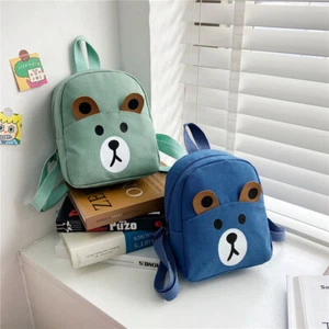 Cartoon Kindergarten Canvas Tasche Bär Rucksack - Bild 1 von 7