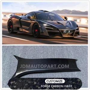 Fit For McLaren 720S 2017-2023 Forged Carbon Fiber Roof Air Vent Outlet trim - Picture 1 of 9