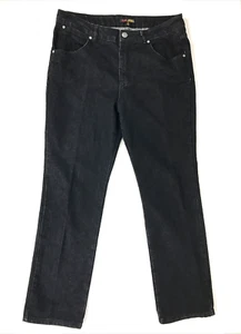 NBSJ Jeans Black Size 14 Straight Leg Noni B Super Jean Some Stretch Denim - Picture 1 of 14
