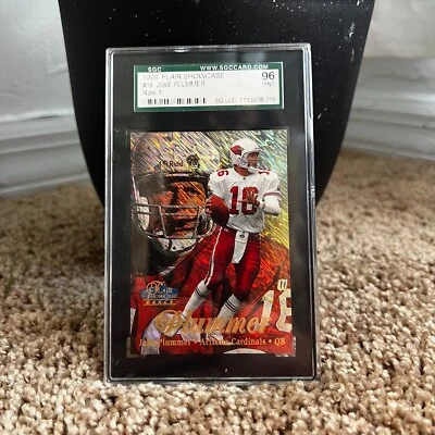 Tarjeta de fútbol americano Flair Showcase 1998 Jake Plummer Arizona Cardinals #16 fila 1 holográfica Foto 1 de 4