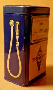 Vintage blau Sunoco 200x Blechbank: 3-3/4x2-1/4x1-3/4" - Bild 1 von 5