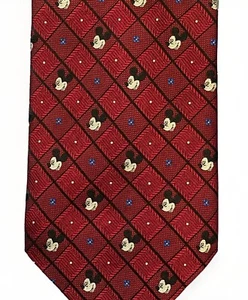 Mickey Mouse Unlimited Disney Silk Tie / Walt Disney Collector / Red - Picture 1 of 5