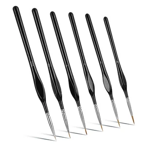 6Pcs Extra Fine EF Tip Details Paint Miniatures Model Maker Painting Brush Pen H - Picture 1 of 11