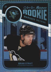 2011-12 O-Pee-Chee Rainbow Penguins Hockey Card #558 Brian Strait