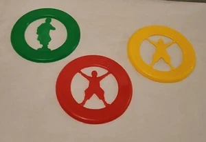 Vntg McDonald's Ronald McDonald FLYER frisbee set of 4 1980's 3 & 1 1993 Canada - Picture 1 of 24