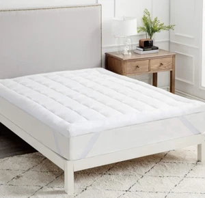 Bedsure Mattress Topper EURO DOUBLE Quilted Mattress Cover Double Bed Size +38CM - Picture 1 of 11