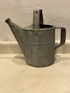 Vtg Galvanized Watering Can 6 Quarts Garden Plant Sprinkler Farmhouse Decor Old - Picture 1 of 11
