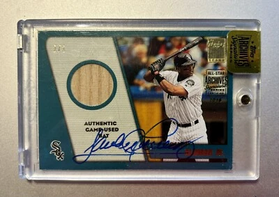 Sandy Alomar Jr. **1/1** Auto Game Used Bat 2016 Topps Archives Signature Series - Image 1 of 3