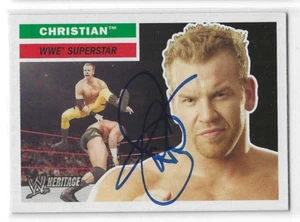 Christian Signed 2005 Topps Heritage WWE Card #36 WWF - Picture 1 of 2