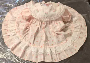 CRADLE TOGS Girls Size 3T Short Sleeve Circle Dress w Lace & Embroidery NOS/NWT - Picture 1 of 17