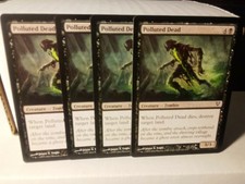 👍 FREE SHIPPING Polluted Dead Avacyn Restored MTG X4 MAGIC THE GATHERING NM