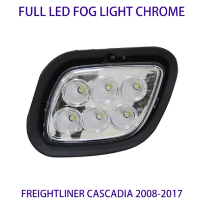 Freightliner Cascadia Full LED  Fog Light 2008-2017  Driver (LH) Side Chrome - Image 1 of 4