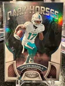 Jaylen Waddle Dark Horses 2022 certificado por Panini #DH-7 - Miami Dolphins - Imagen 1 de 2
