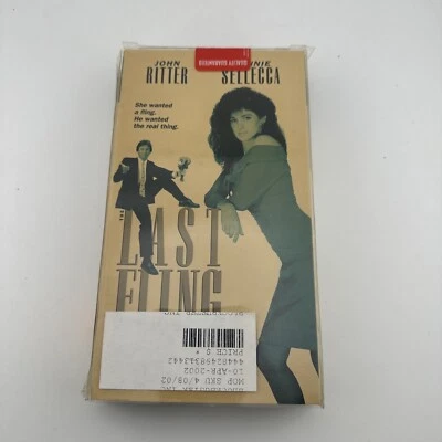 john ritter   THE LAST FLING  connie sellecca / scott bakula  VHS BLOCKBUSTER - Image 1 of 4