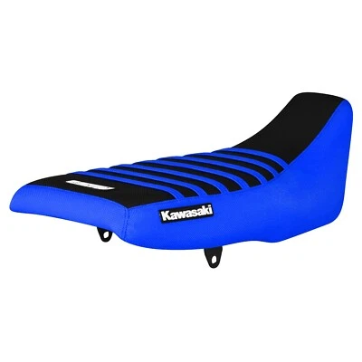 Kawasaki KLR 650 1987-2007 pinza cubierta de asiento TM AZUL/NEGRO/TM AZUL costillas #220 Foto 1 de 4