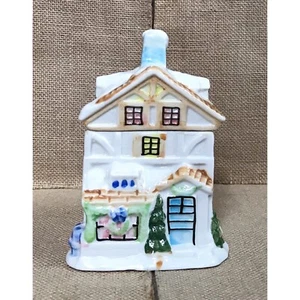 Vintage Houston Harvest Cottage House Teedose Zuckerdose Urlaub Weihnachten - Bild 1 von 11